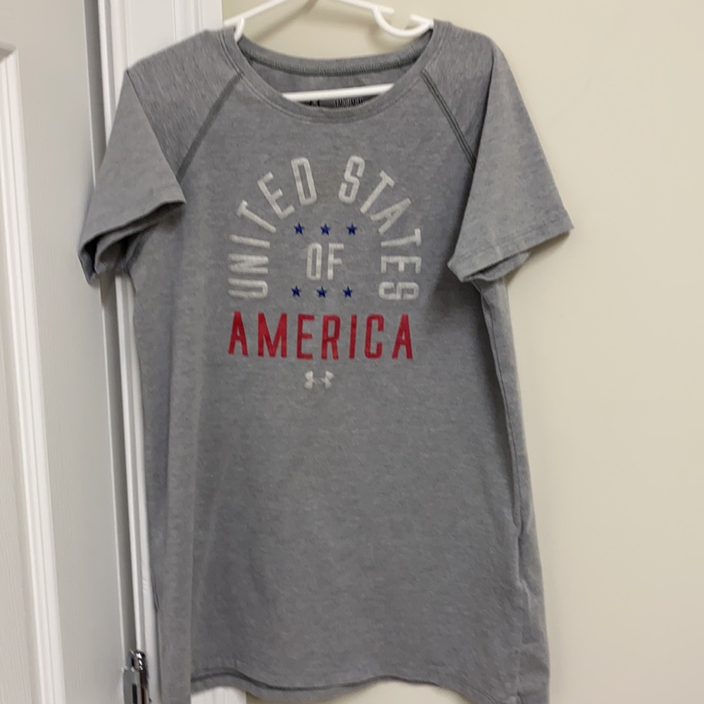 Under Armour patriotic shirt size child medium